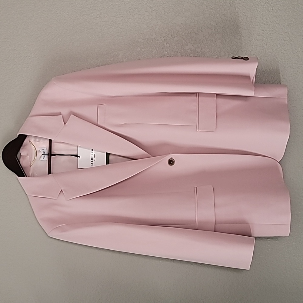 Pink Blazer Jacket By Marella - Picture 4 of 16